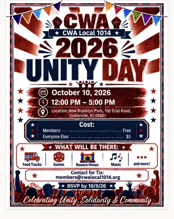Flyer for Unity Day October 10th